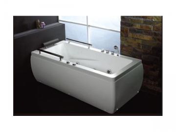 Rectangular Whirlpool Bathtub