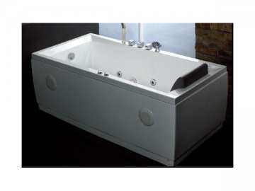 Rectangular Whirlpool Bathtub