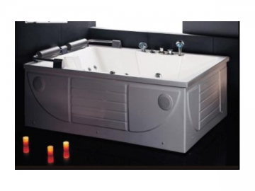 Rectangular Whirlpool Bathtub