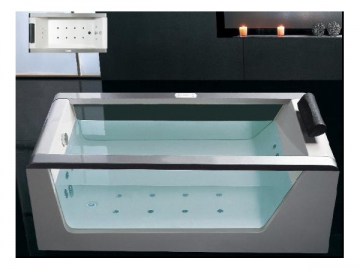 Rectangular Whirlpool Bathtub