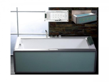 Rectangular Whirlpool Bathtub