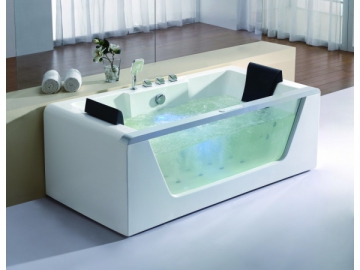 Rectangular Whirlpool Bathtub