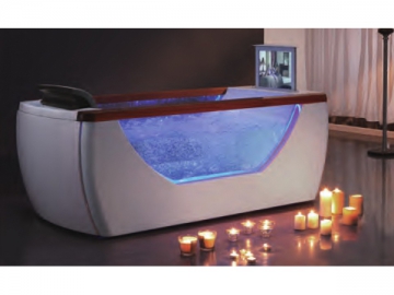 Rectangular Whirlpool Bathtub