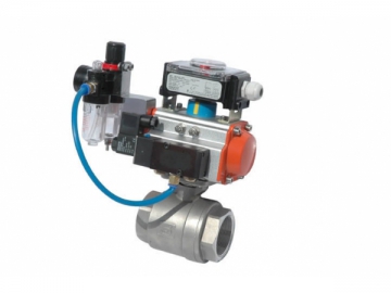 2PC Screwed Ball Valve