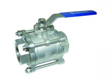 3PC Screwed Ball Valve