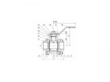 3PC Flanged Ball Valve