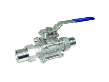 3PC Union Butt Weld Ball Valve