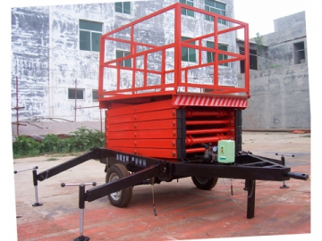 Tow Behind Hydraulic Elevating Platform