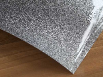 Black White High Gloss Metallic PVC Film