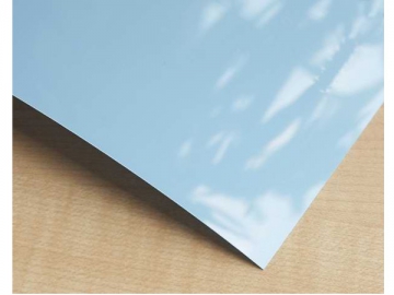 Sky Blue High Gloss PVC Decorative Sheet