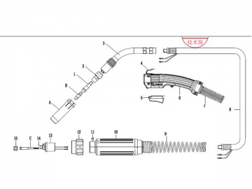 N40 Gas Metal Arc Welding Gun
