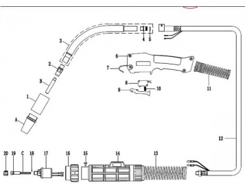 NT5 Fixed Nozzle Welding Gun