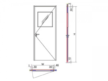 Single Door for Clean Room