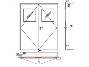 Cleanroom Double Door