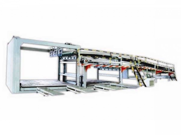 DMC Corrugated Sheet Hydraulic Down Conveying and Stacking Machine