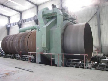 Shot Blasting Machine used for Steel Pipe Outer Wall