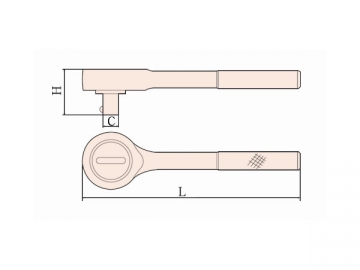 120 Non Sparking Ratchet Wrench