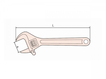 125 Non Sparking Adjustable Wrench