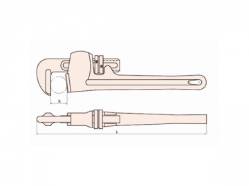 131 American Type Non Sparking Pipe Wrench