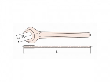 140 Non Sparking Single Open End Wrench