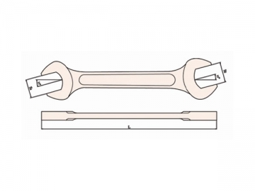 146 Non Sparking Double Open End Offset  Wrench