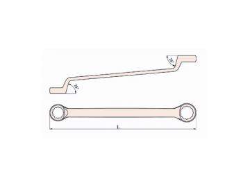 151A Non Sparking Double  Box End Offset Wrench