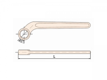 157 Non Sparking Single Bent Box End Wrench