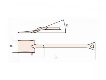 198 Non Sparking Square Shovel