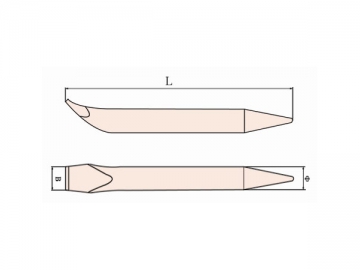 237B Non Sparking Hexagonal Crowbar