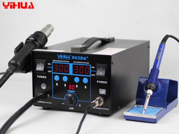 YIHUA-862DA  2 in 1 SMD Hot Air Rework Station with Soldering Iron