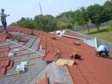 Steel Roof Tile Installation