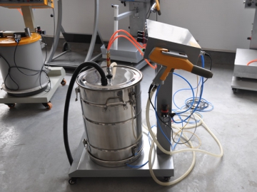 Pre-programmed Fluidizing Hopper Powder Coating Unit