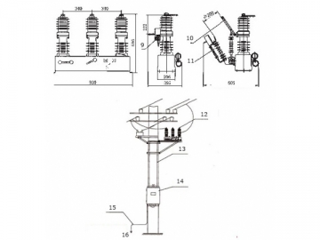 ZW32-12 Outdoor Medium Voltage Vacuum Circuit Breaker