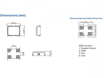 2520 SMD Oscillator