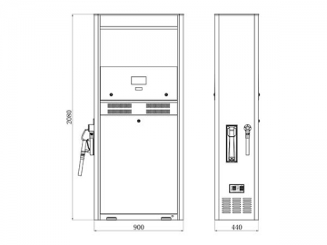 1-Nozzle Fuel Dispenser