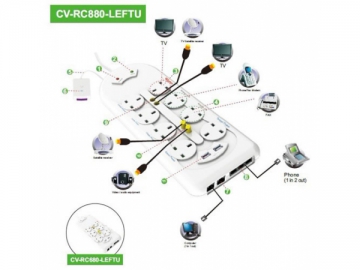 8-Way Multi-functional Power Board