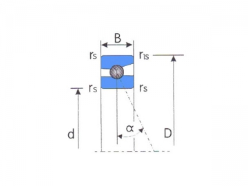 Single Row Angular Contact Ball Bearing, 718 Series