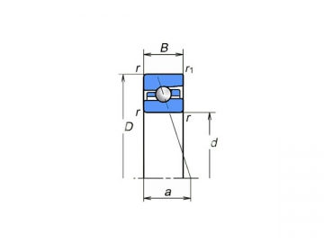 Angular Contact Ball Bearing with Ceramic Ball, BNR Series