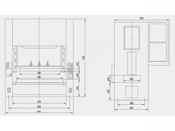 H Frame Double Crank Press (160-600 Tons), APE Series