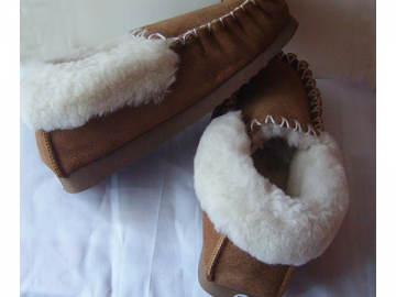 Sheepskin Moccasin Slippers