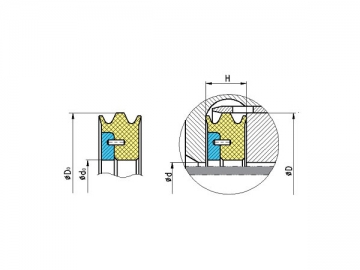 High Pressure Seal, Type D