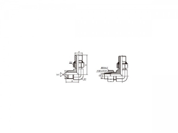 74 Degree Flare Adapter, American Standard