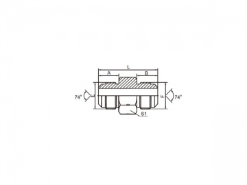 74 Degree Flare Adapter, American Standard