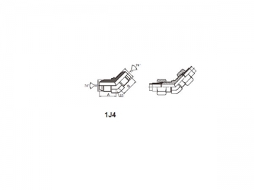 74 Degree Flare Adapter, American Standard