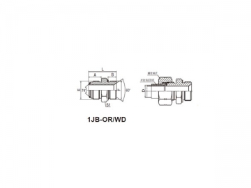 74 Degree Flare Adapter, American Standard