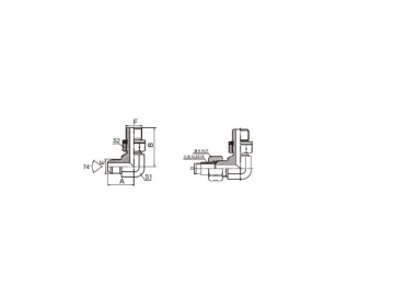 74 Degree Flare Adapter, American Standard