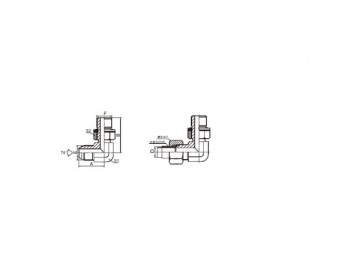 74 Degree Flare Adapter, American Standard