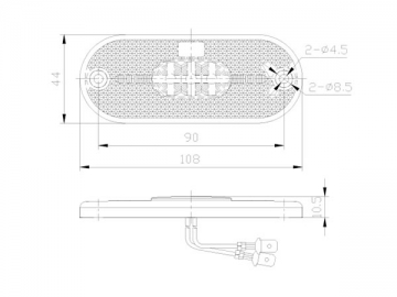 Front Position Lamp/Front End Outline Marker Lamp