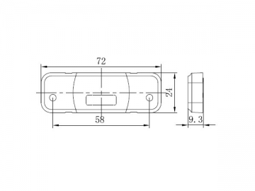 Front Position Lamp/Front End Outline Marker Lamp