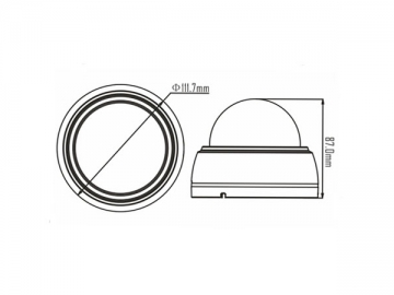 1.0Mp Fixed Lens Bullet HDCVI Camera